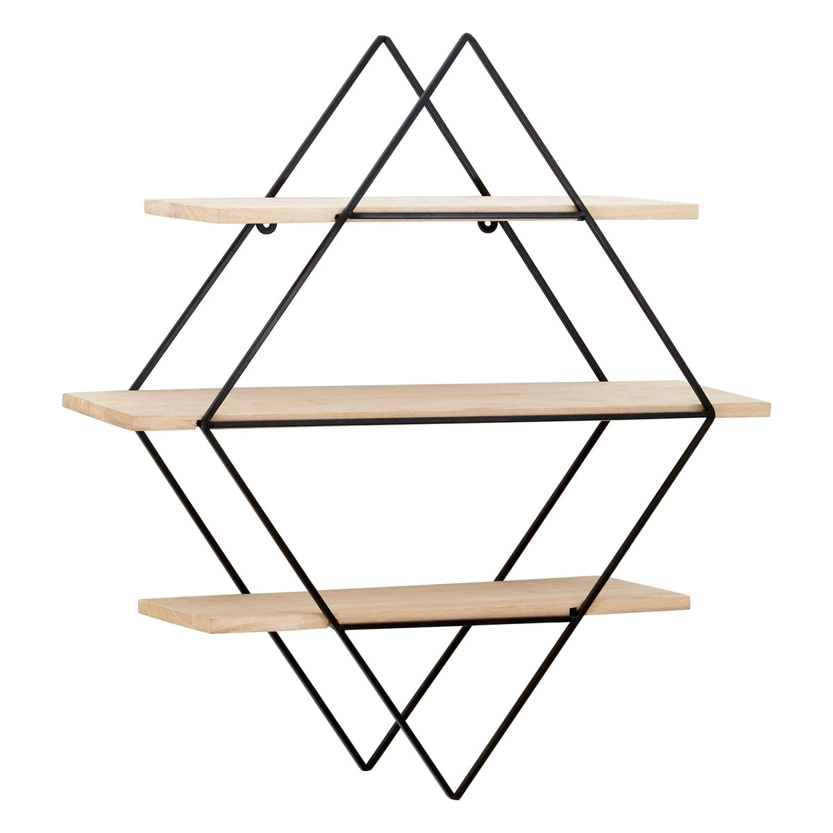 Broadway 3 Tier Rhombus Wall Shelf