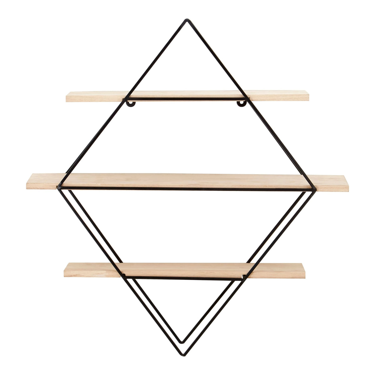 Broadway 3 Tier Rhombus Wall Shelf