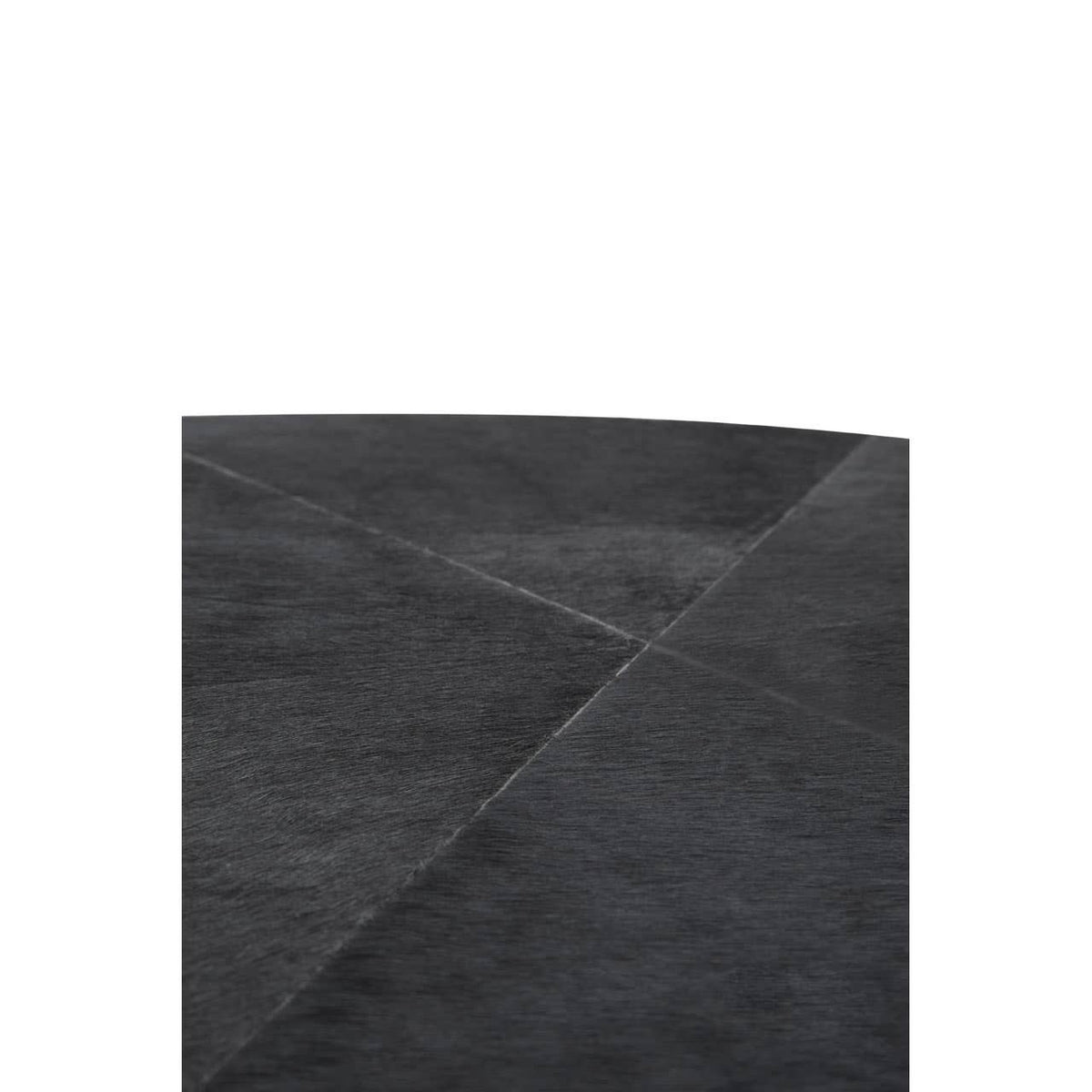 Vienna Hair On Leather Round Coffee Table