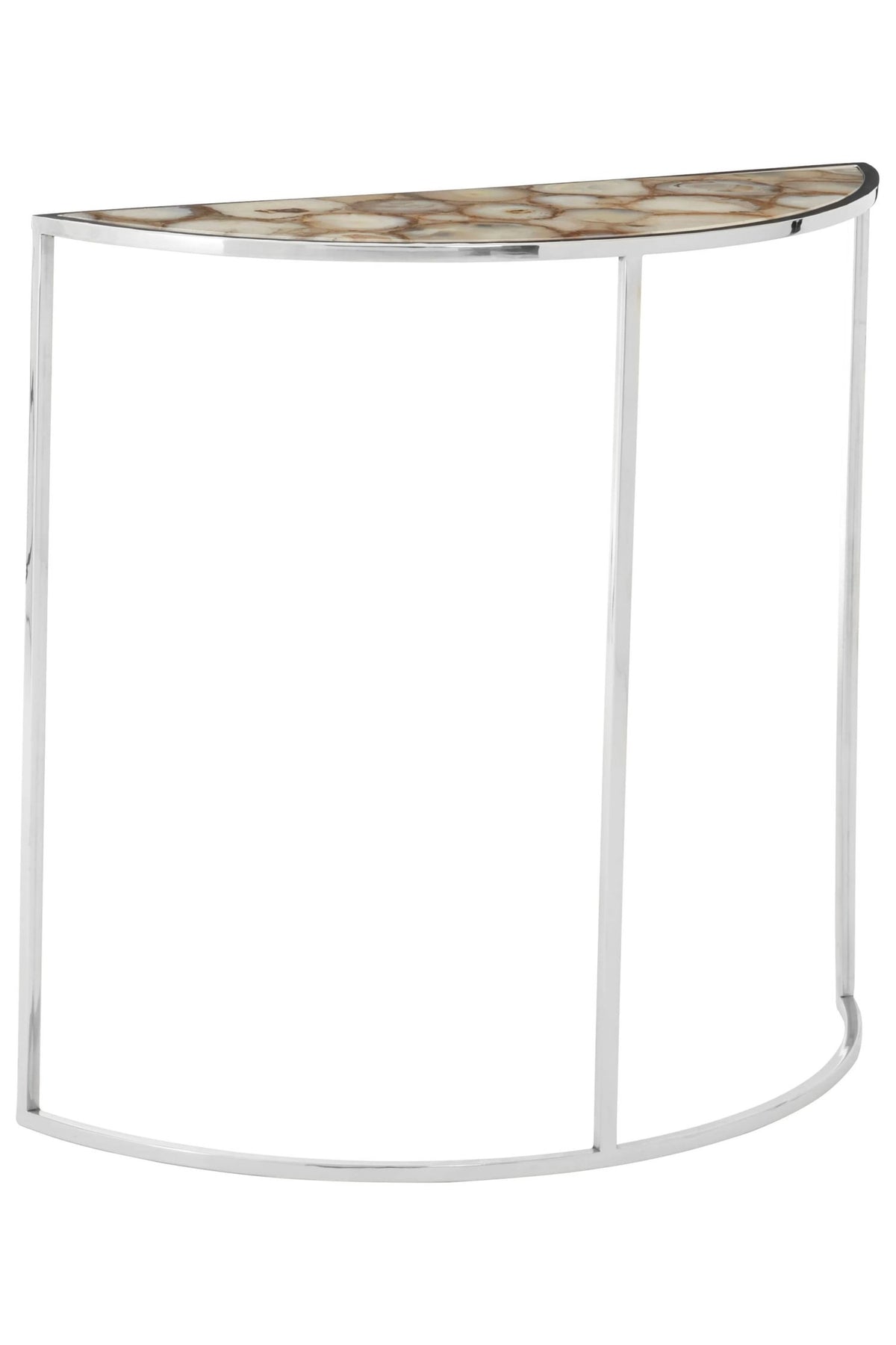Loxley Agate and Half Moon Console Table