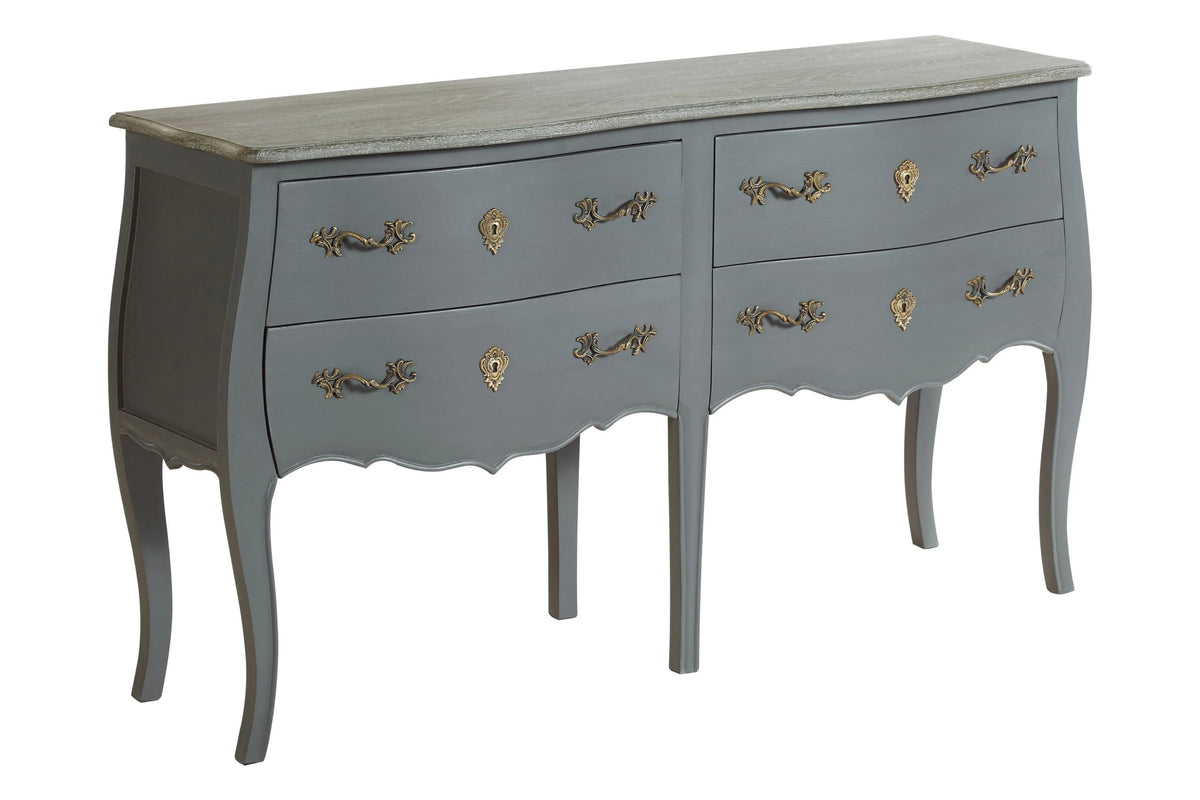 Stirling Dark Grey 4 Drawer Sideboard