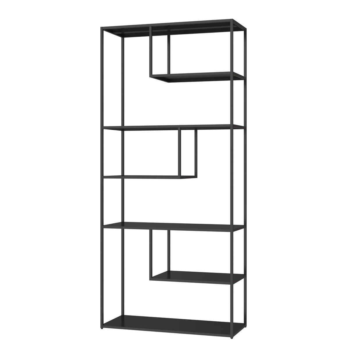 Oxford Black Metal Multi Tier Shelving Unit