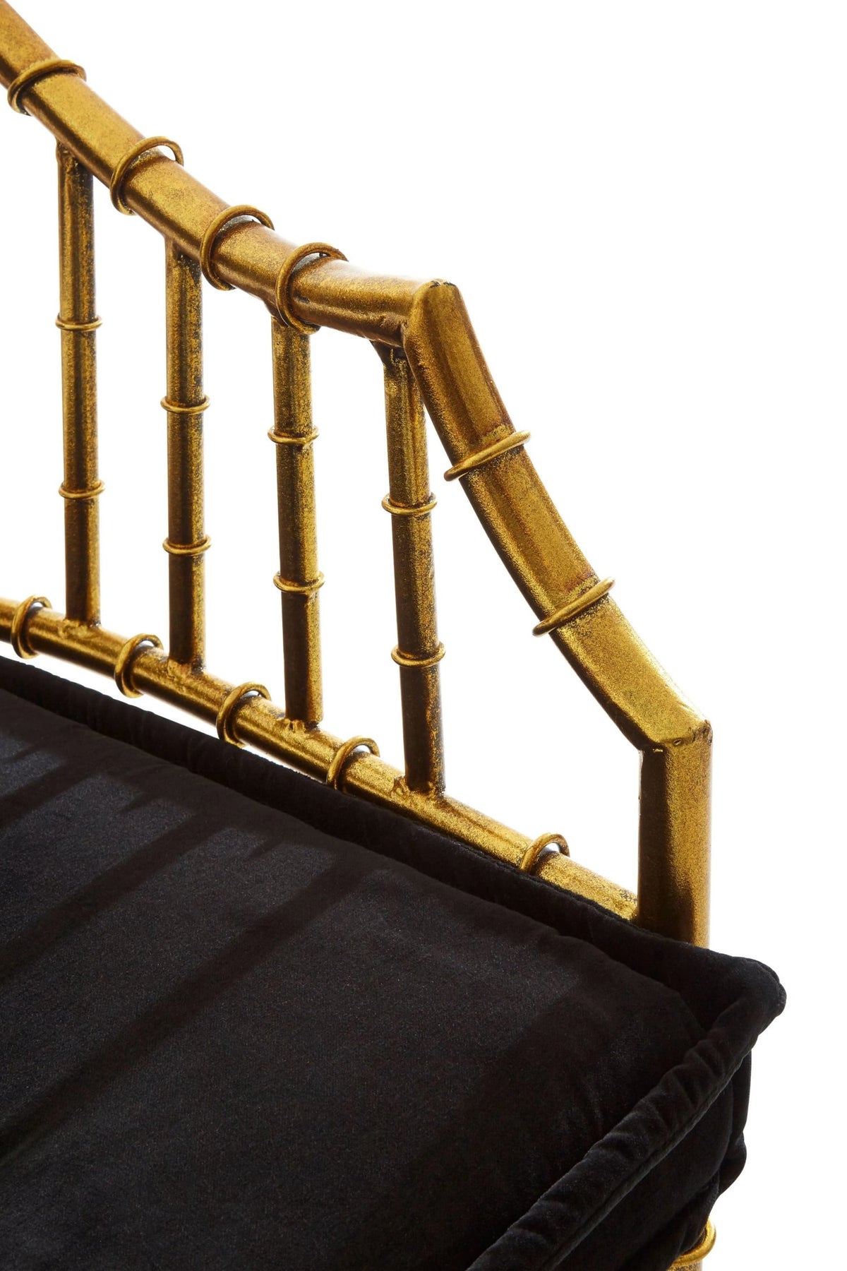 Balmoral Gold Bamboo Design Frame Accent Armchair