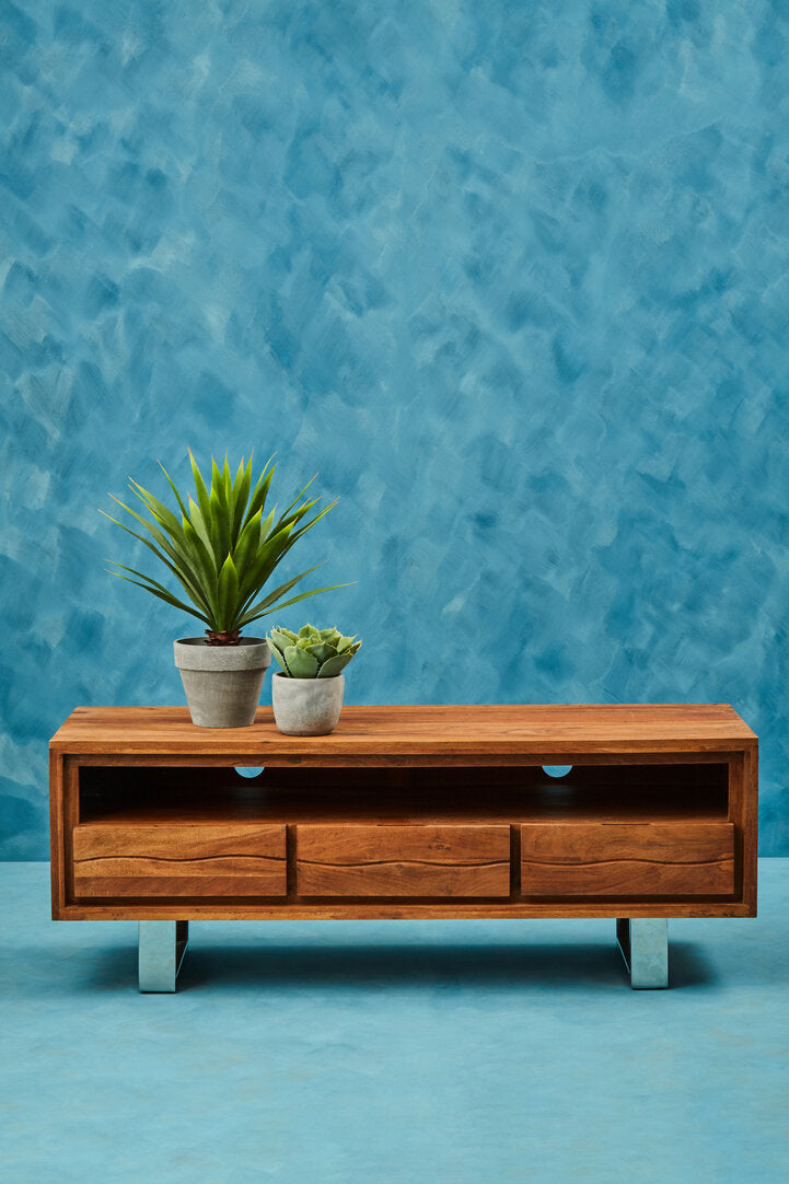 Oxford Acacia Wood Media Unit