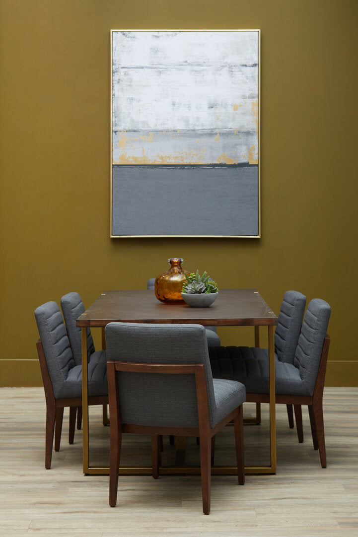 Como Charcoal Grey Dining Chair with Oak Legs