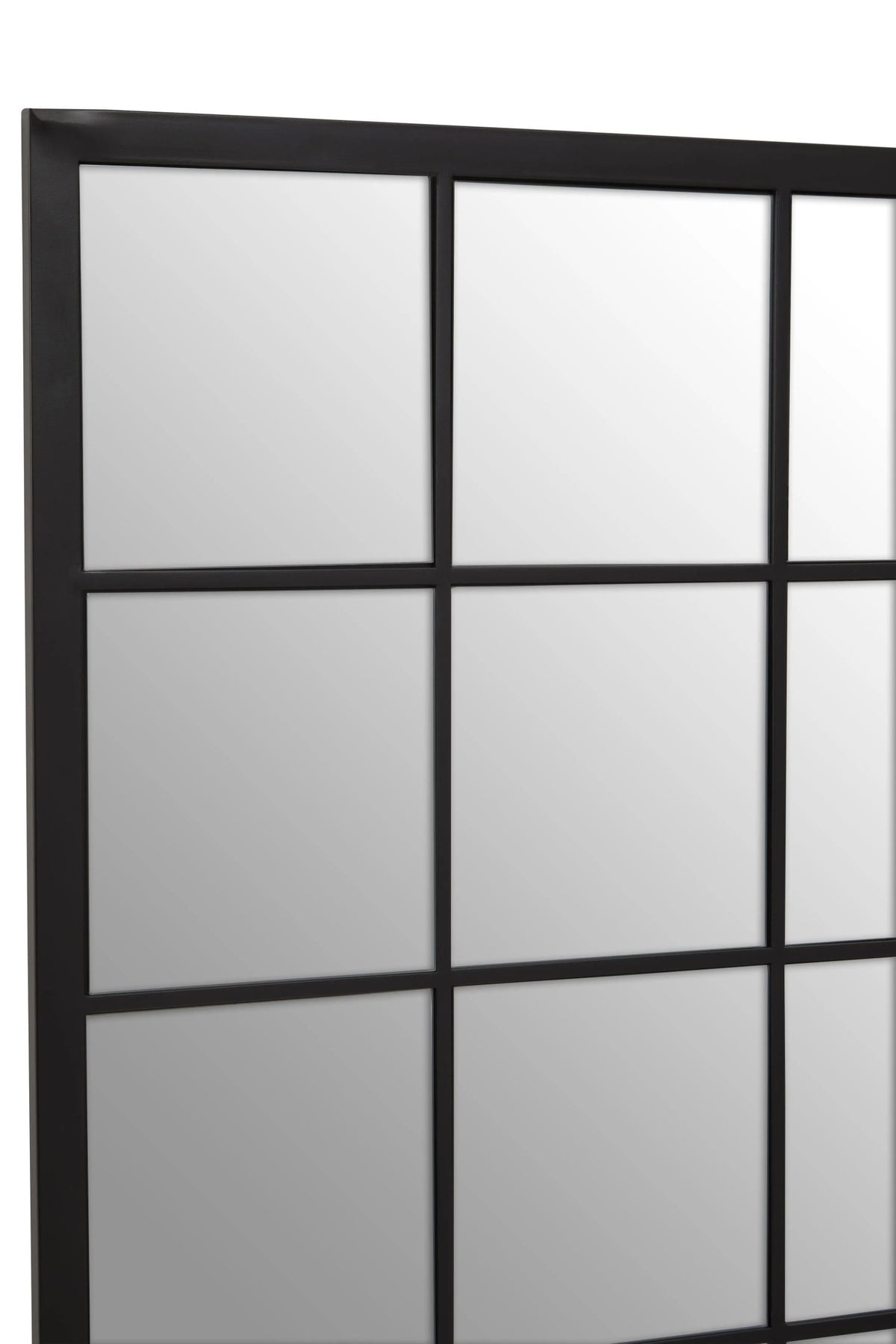 Hayle Black Grid Full Length Large Wall Mirror