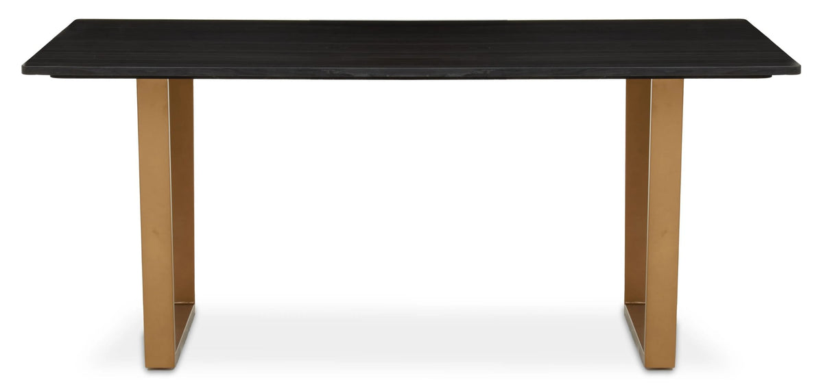 Loxley Black Marble Top Rectangular Dining Table