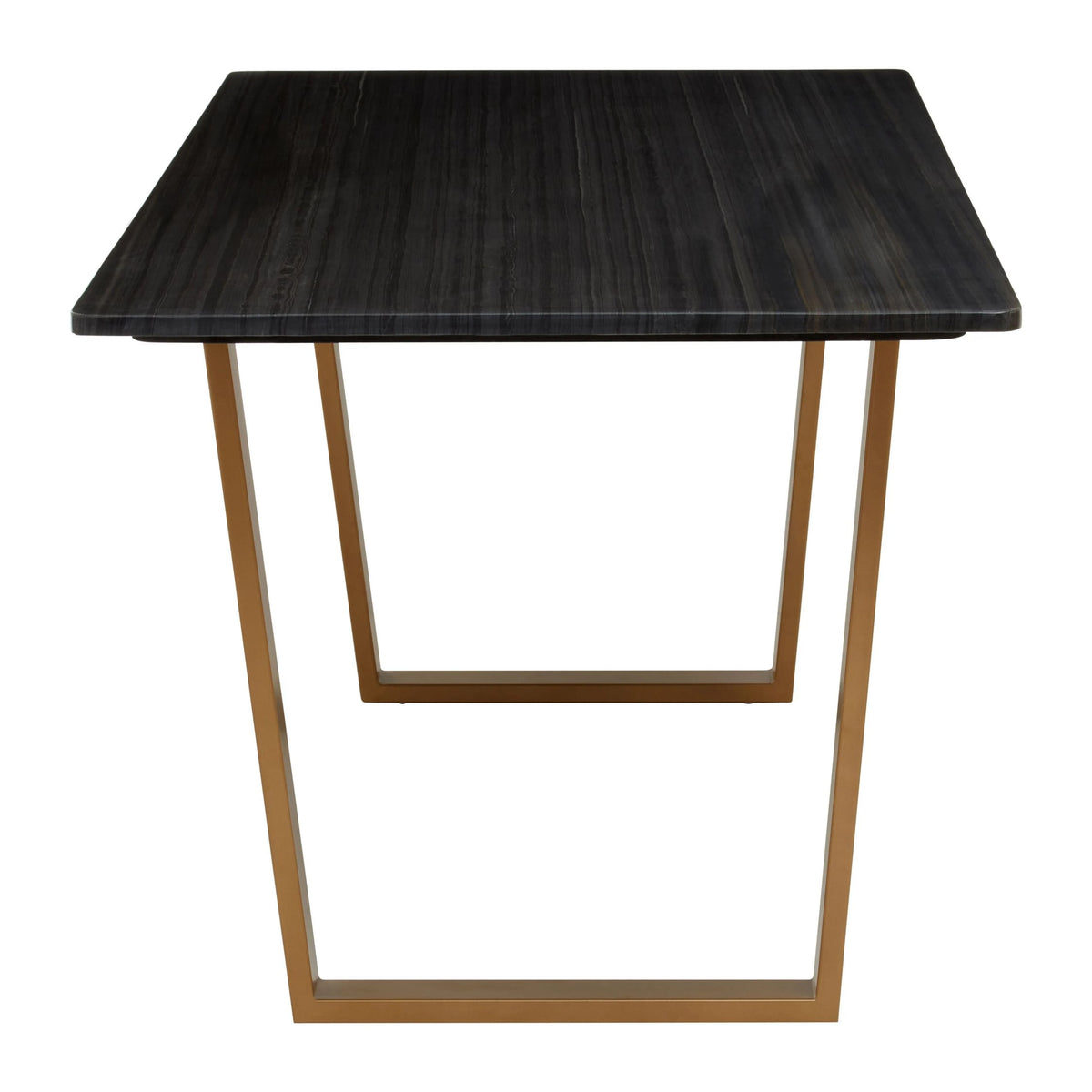 Loxley Black Marble Top Rectangular Dining Table