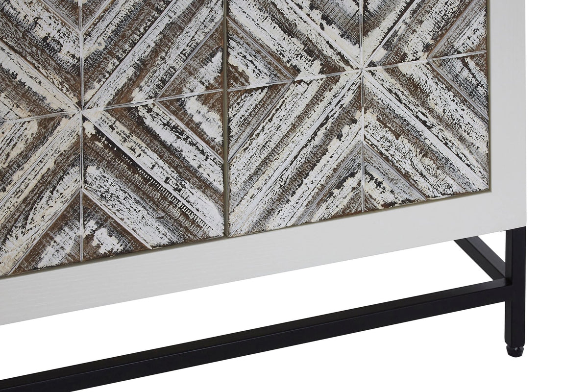 Canterbury Rustic Chevron 2 Door Cabinet