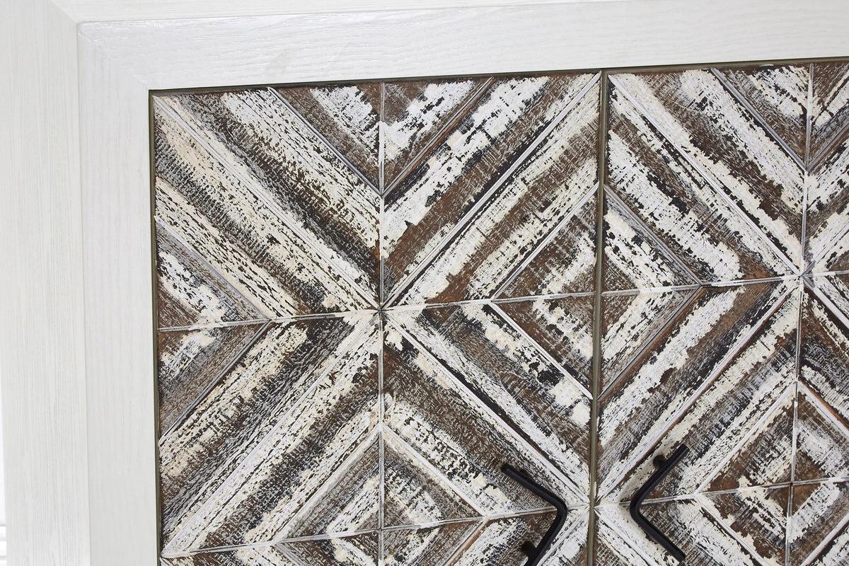 Canterbury Rustic Chevron 2 Door Cabinet