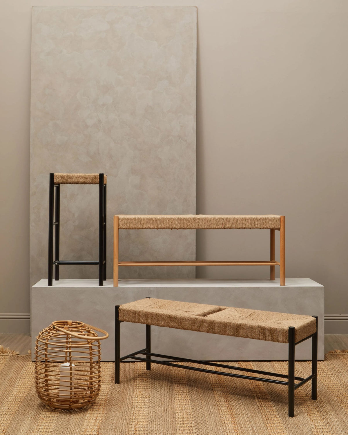 Harrogate Natural Rope and Beechwood Bench