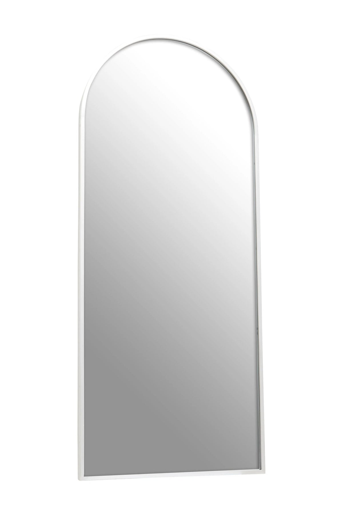 Hayle Silver Finish Arched Full Length Wall Mirror