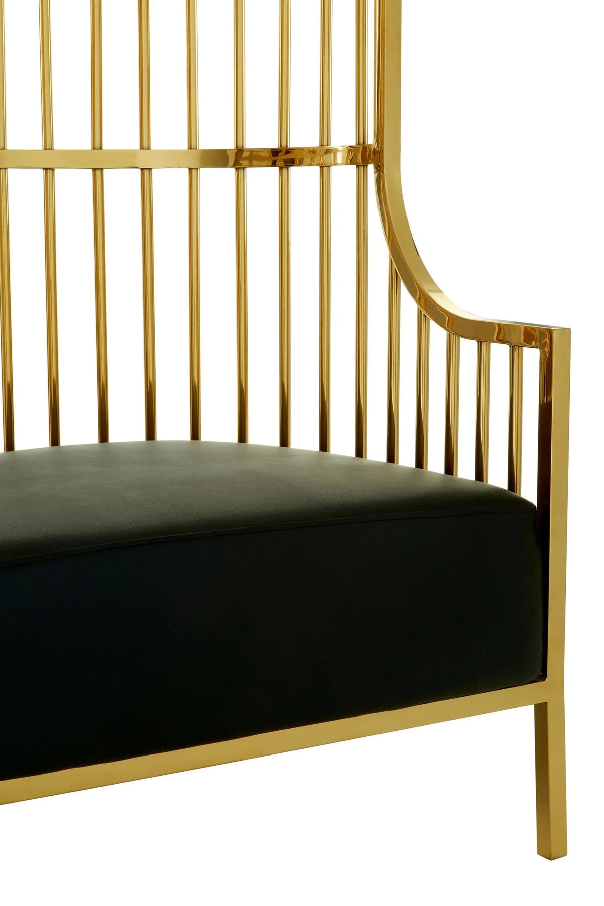 Notting Gold Finish Dome Cage Chair