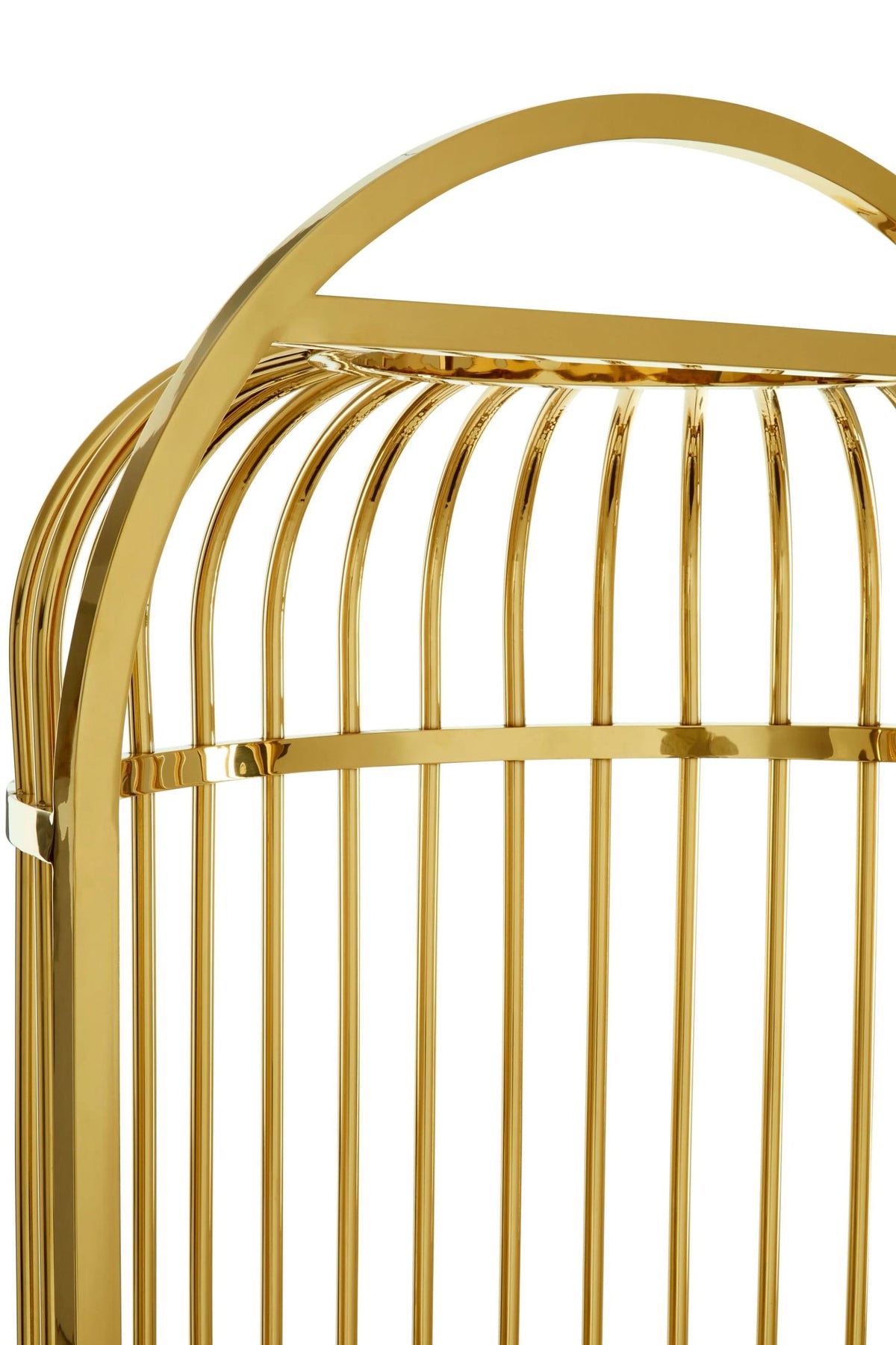 Notting Gold Finish Dome Cage Chair