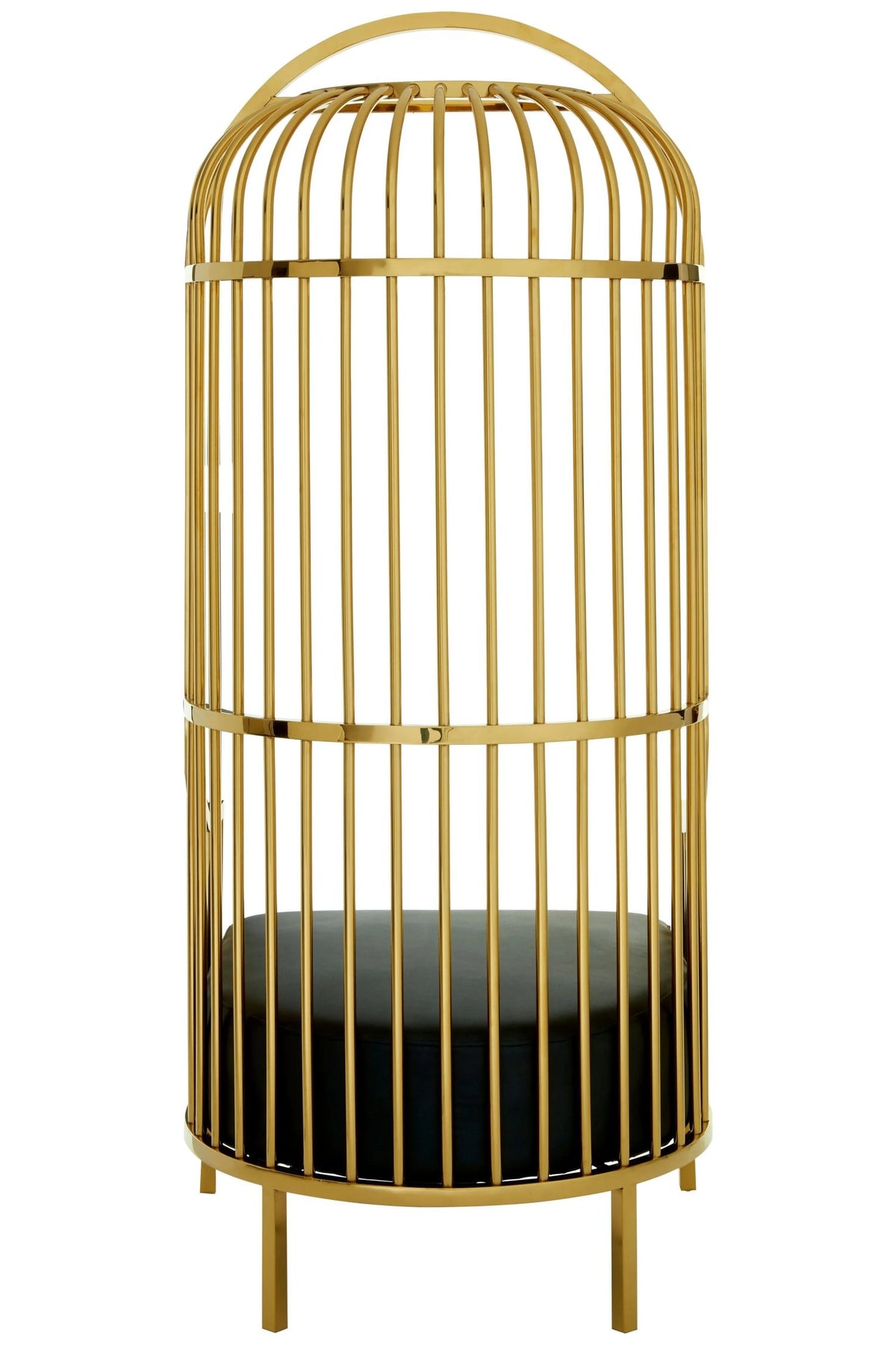 Notting Gold Finish Dome Cage Chair