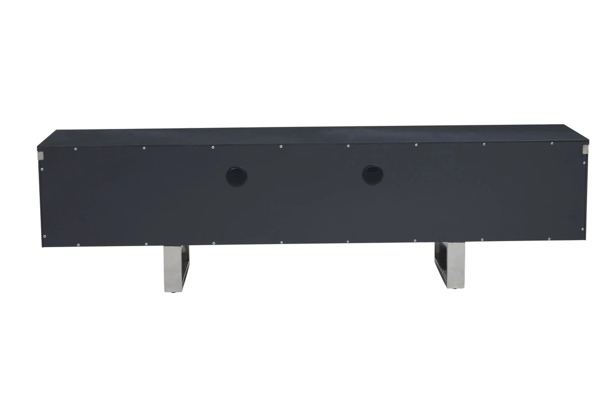 Sandringham Grey Gloss Finish Media Unit