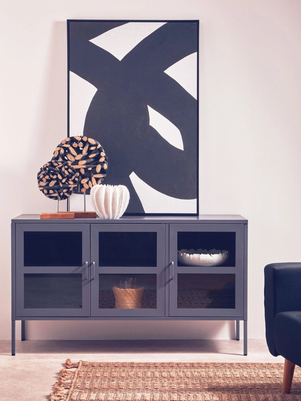 Cambridge Three Door Metal Sideboard