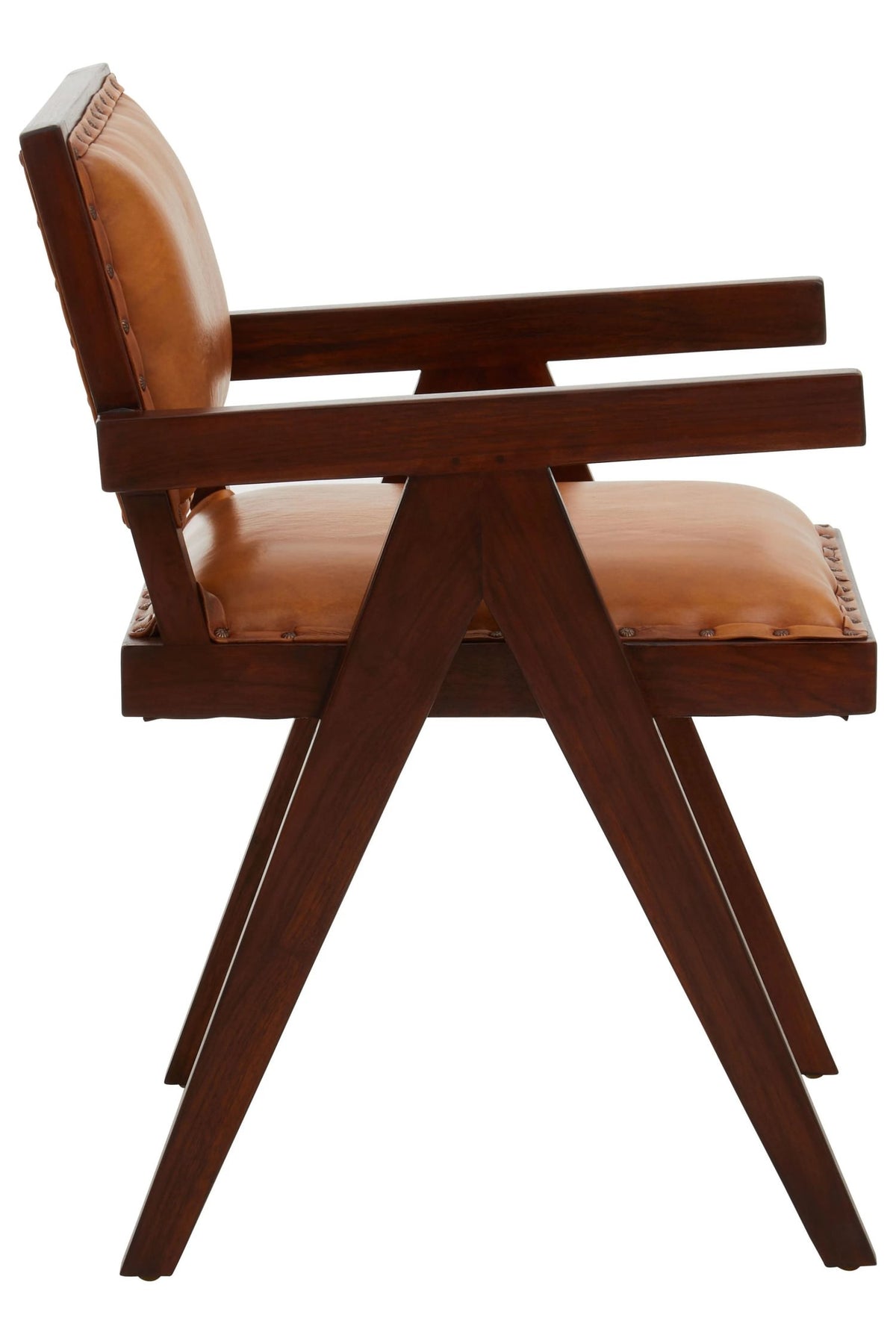 Carlton Tan Leather Dining Chair
