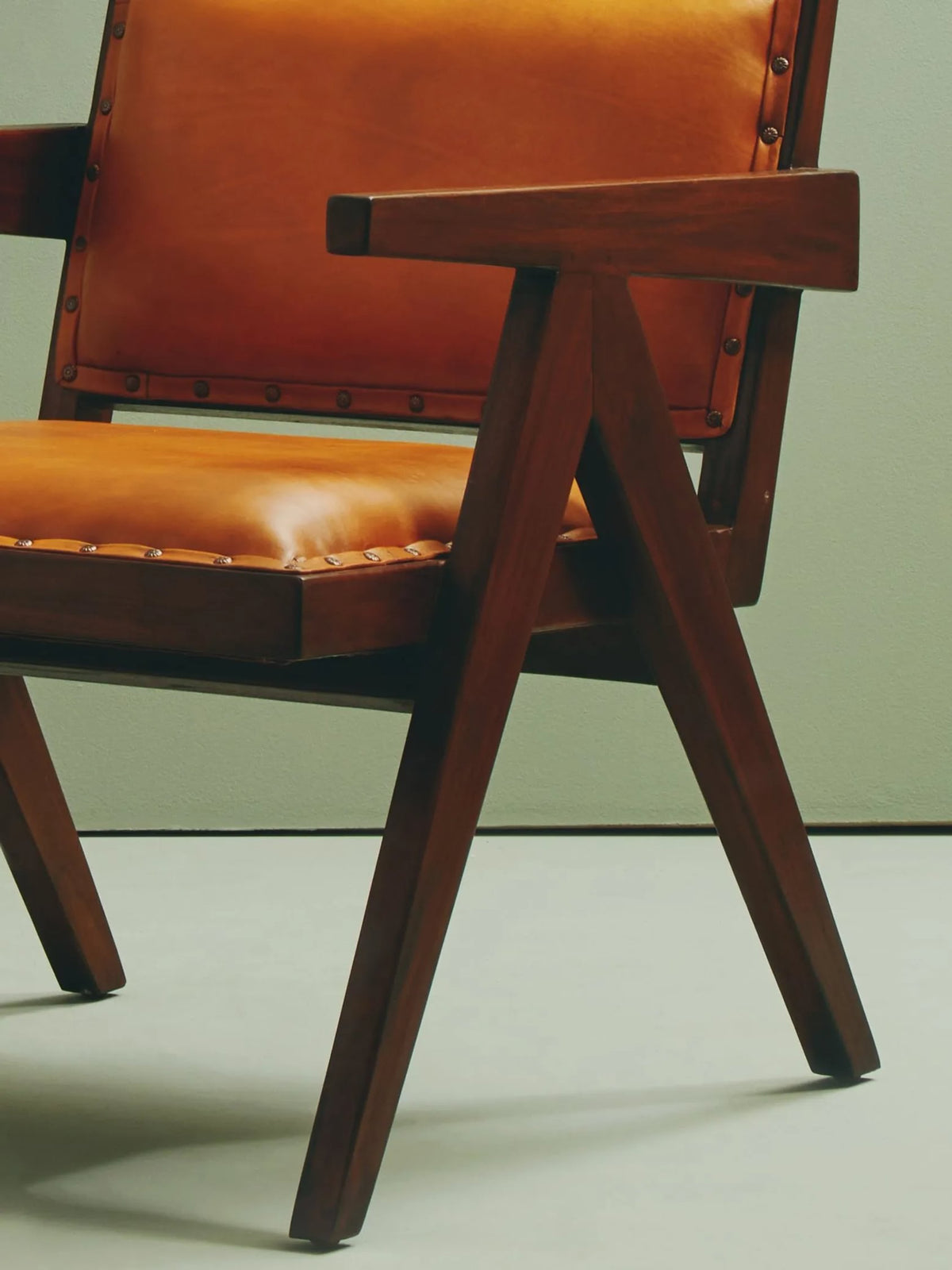 Carlton Tan Leather Dining Chair