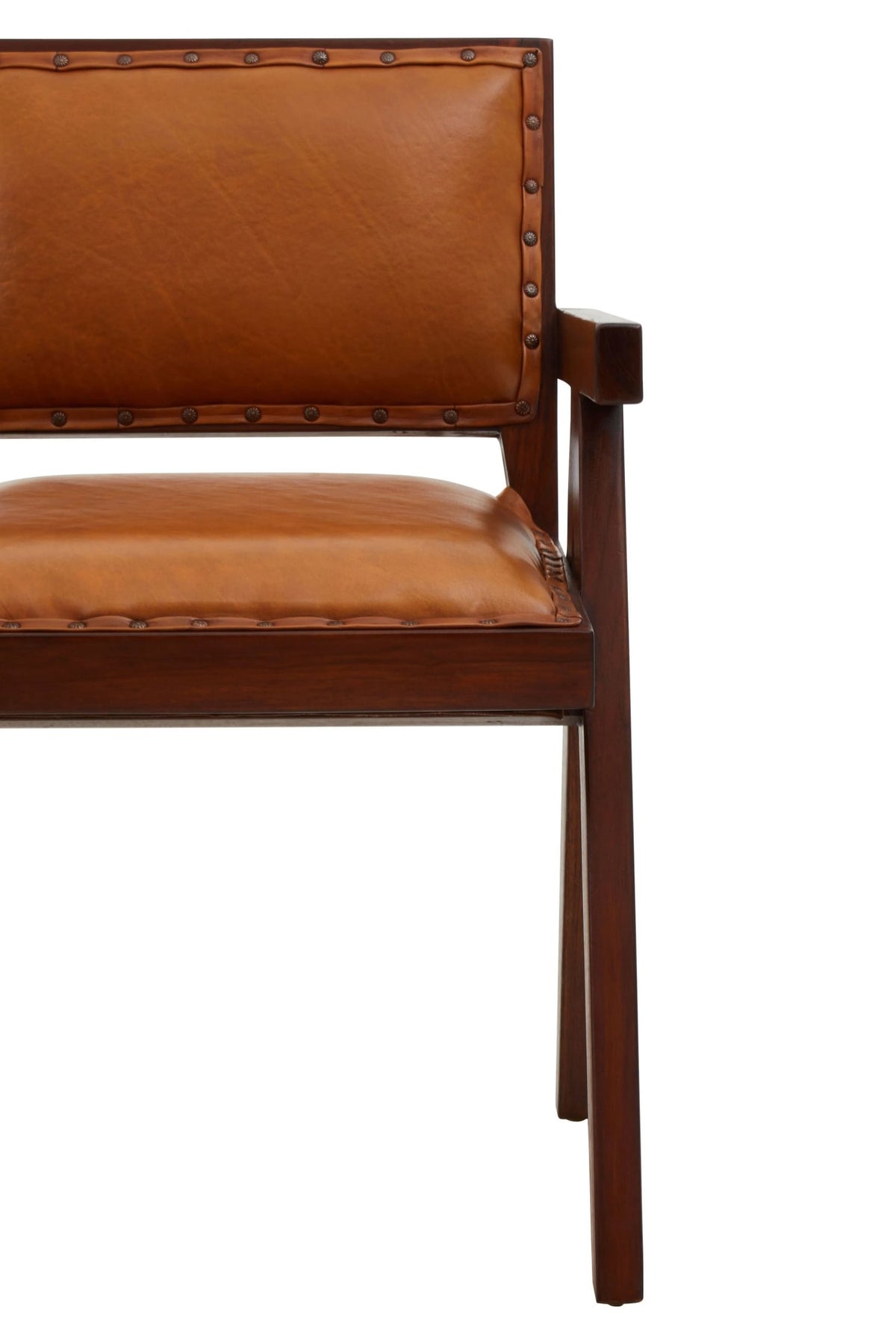 Carlton Tan Leather Dining Chair