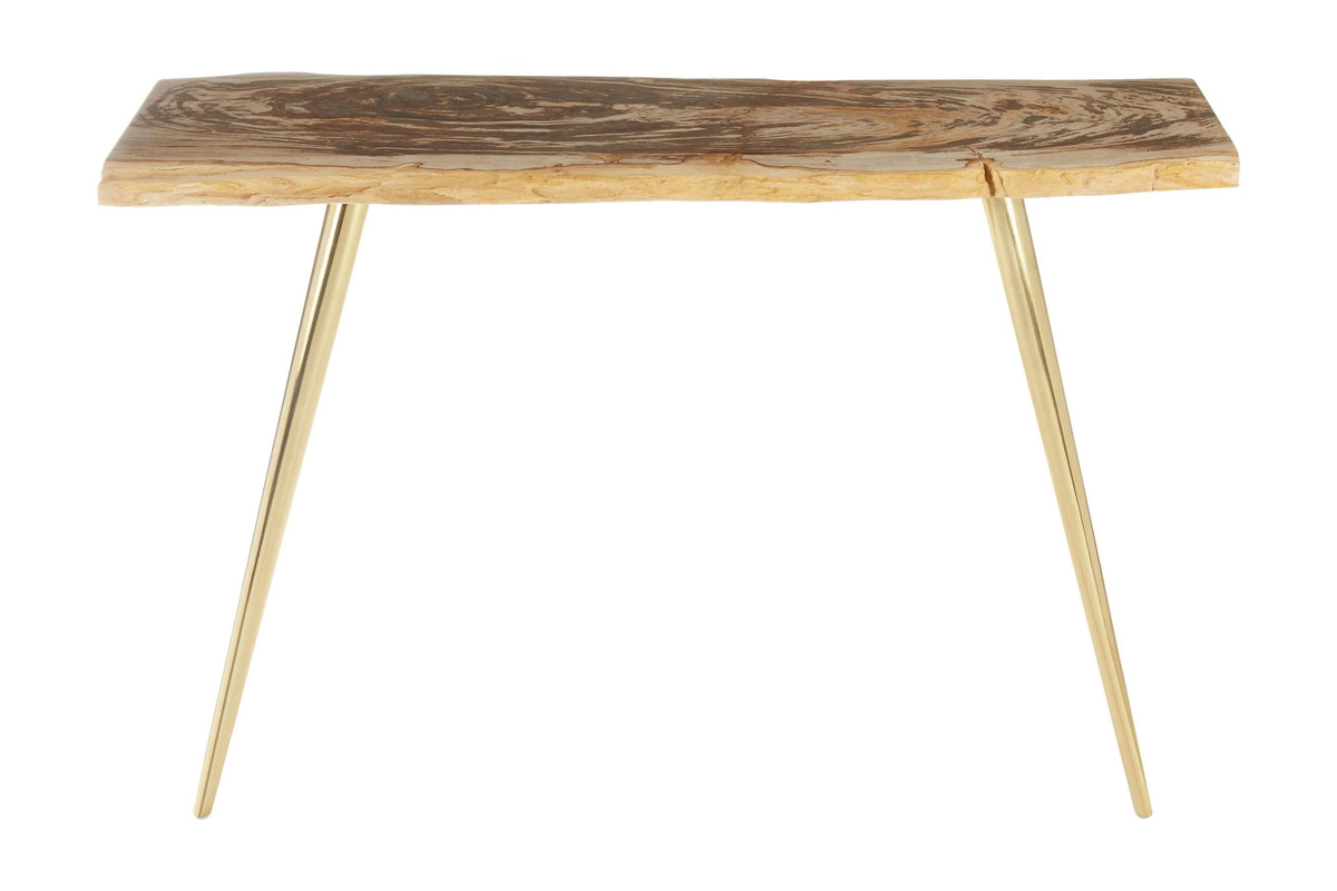 Somerton Petrified Wood Console Table