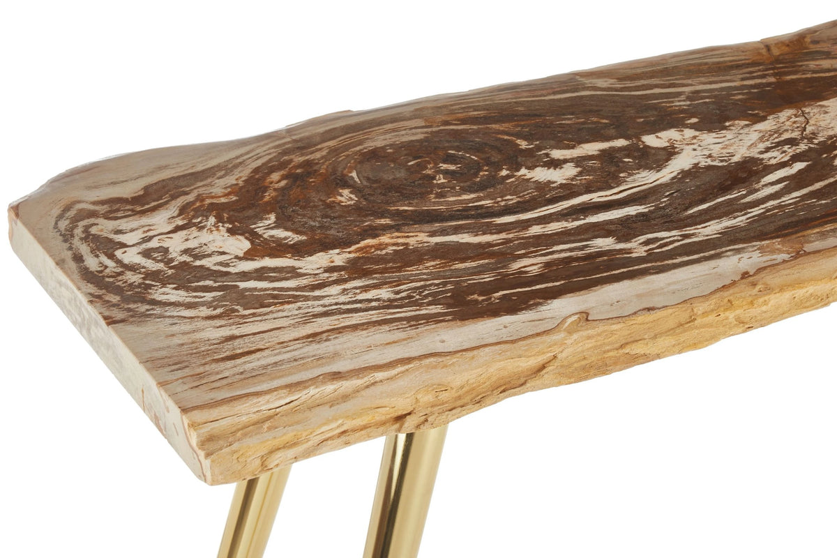 Somerton Petrified Wood Console Table