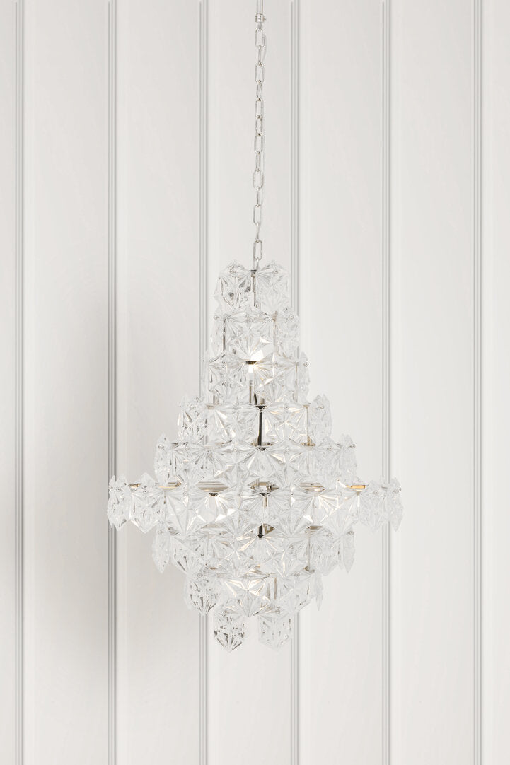 Cannes Tiered Glass Chandelier