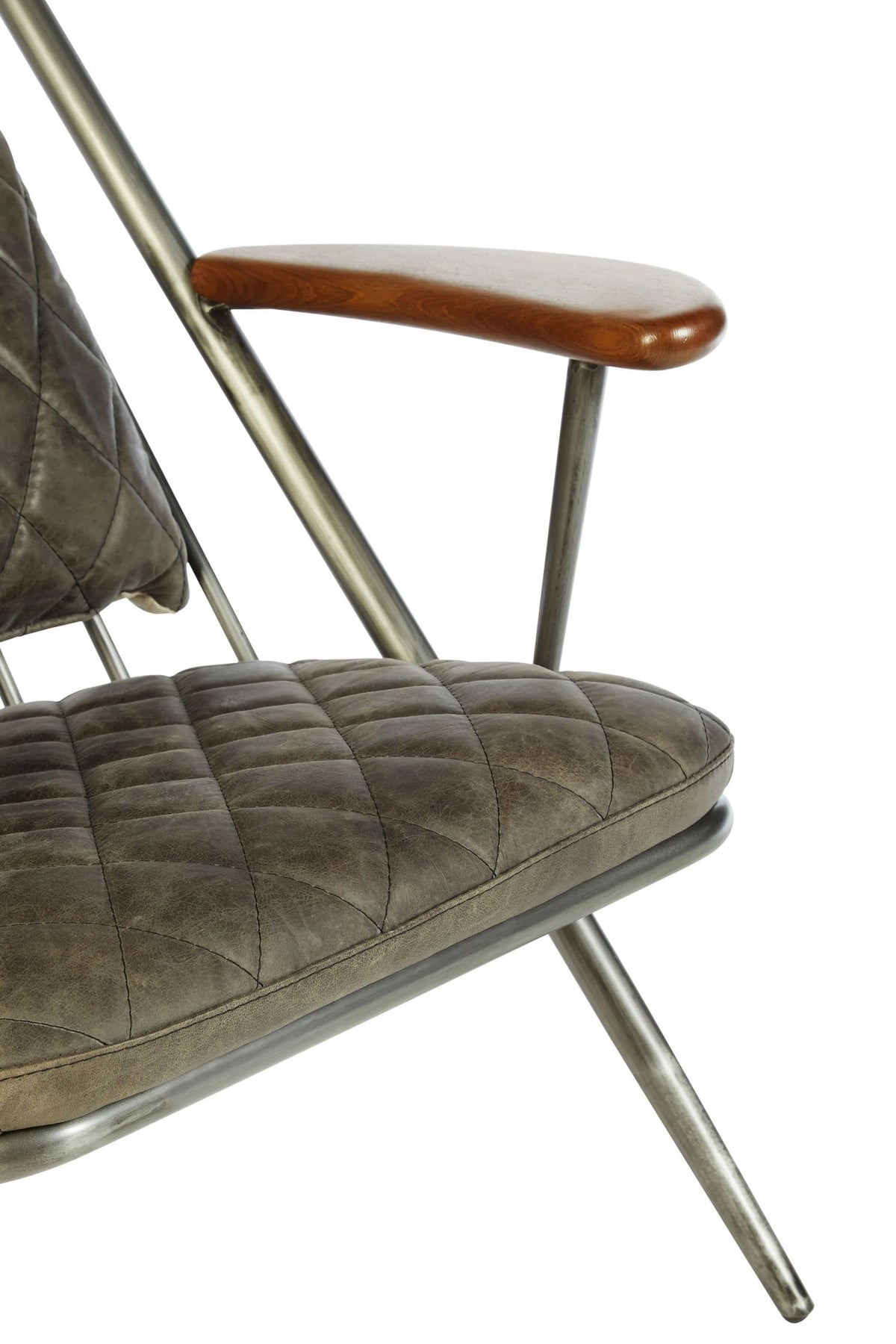 Harrogate Leather High Back Chair #colour_grey