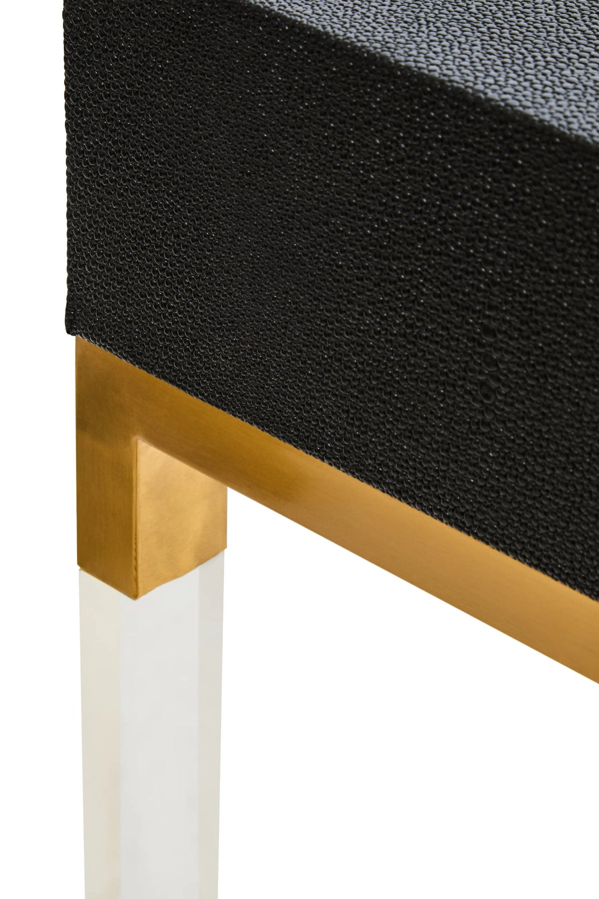 Ashbourne Black Shagreen Effect 2 Drawer Console Table
