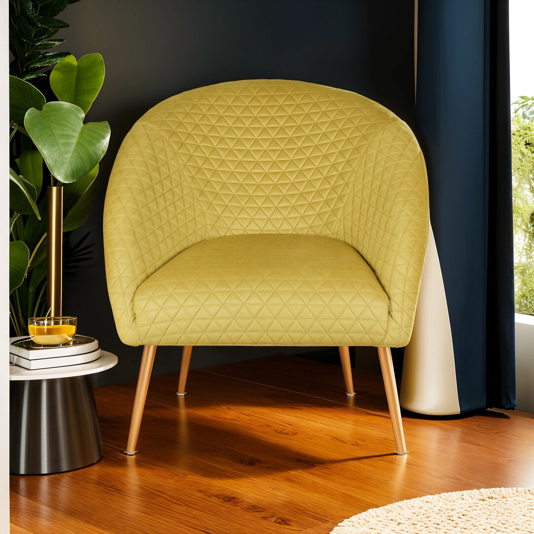 Lincoln Gold Velvet Occasional Chair
