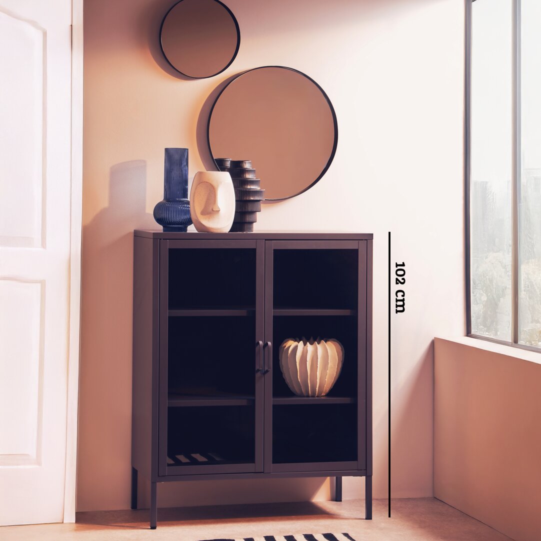 Cambridge Two Door Grey Metal Cabinet