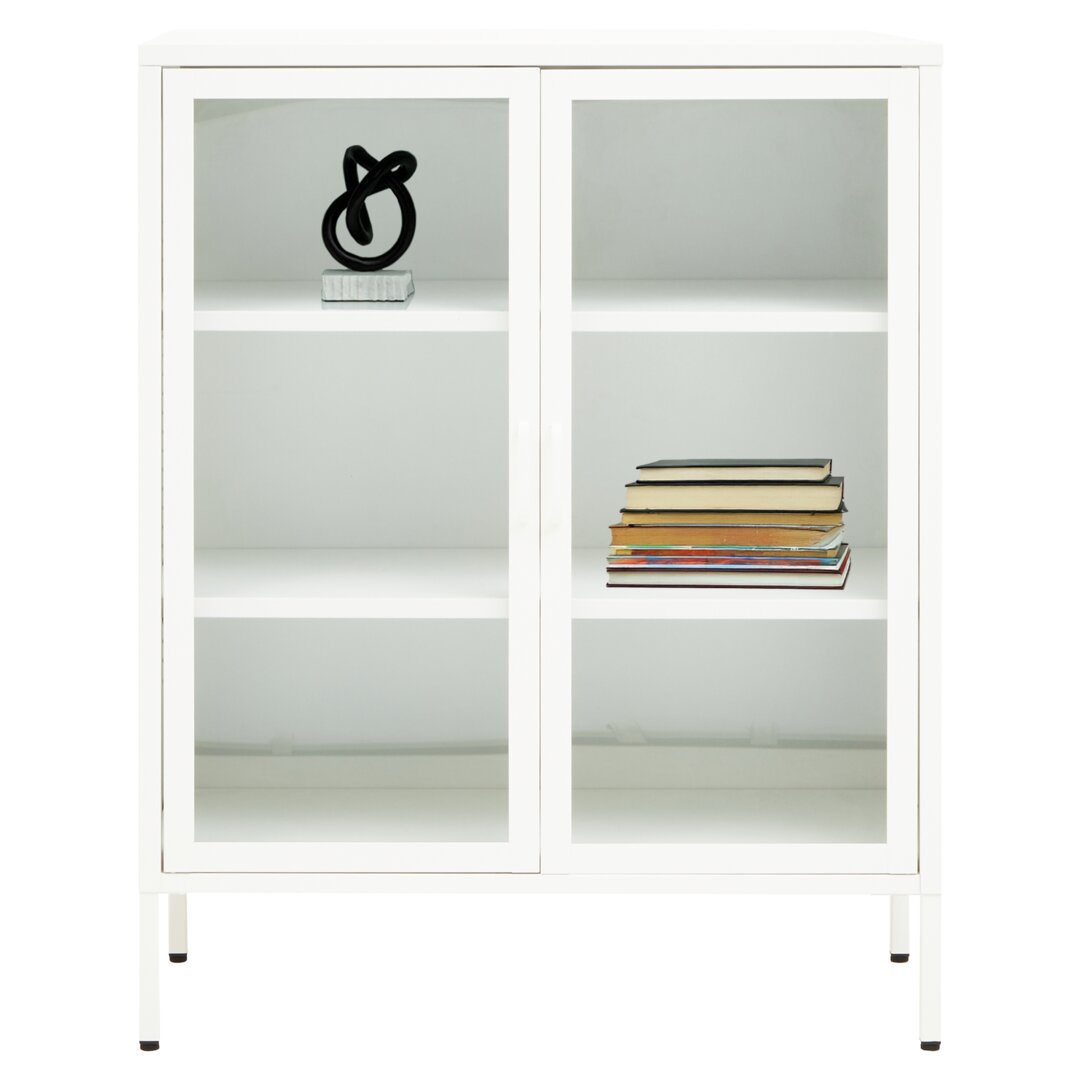 Cambridge Two Door White Metal Cabinet