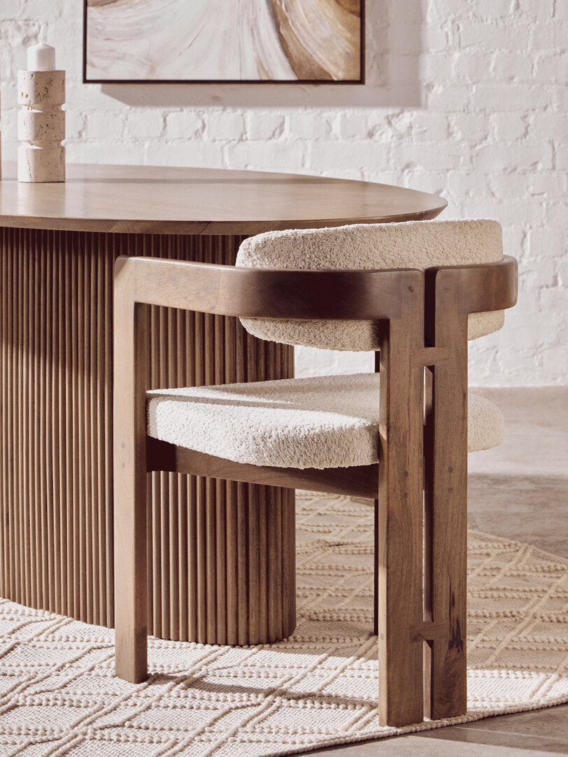 Stirling Grey Mango Wood Chair