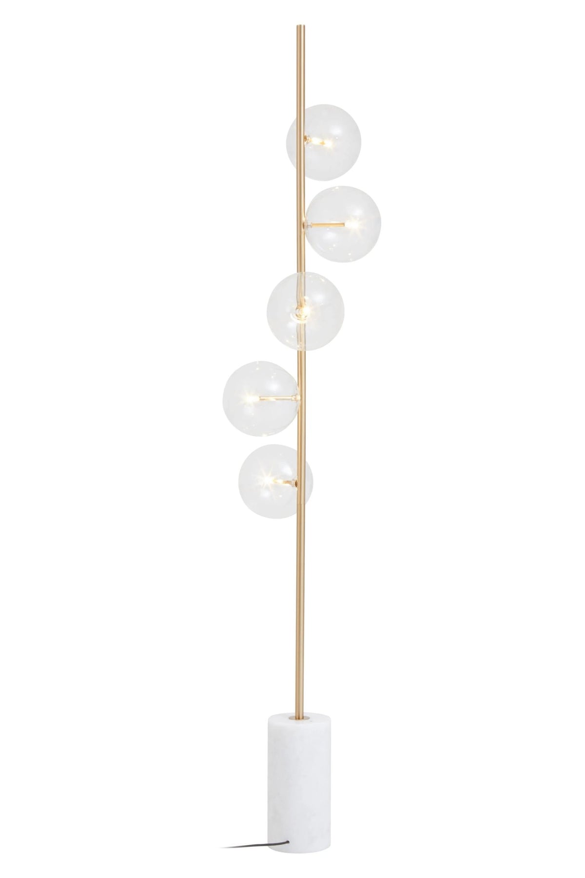 Cambridge Marble and 5 Bulb Floor Lamp