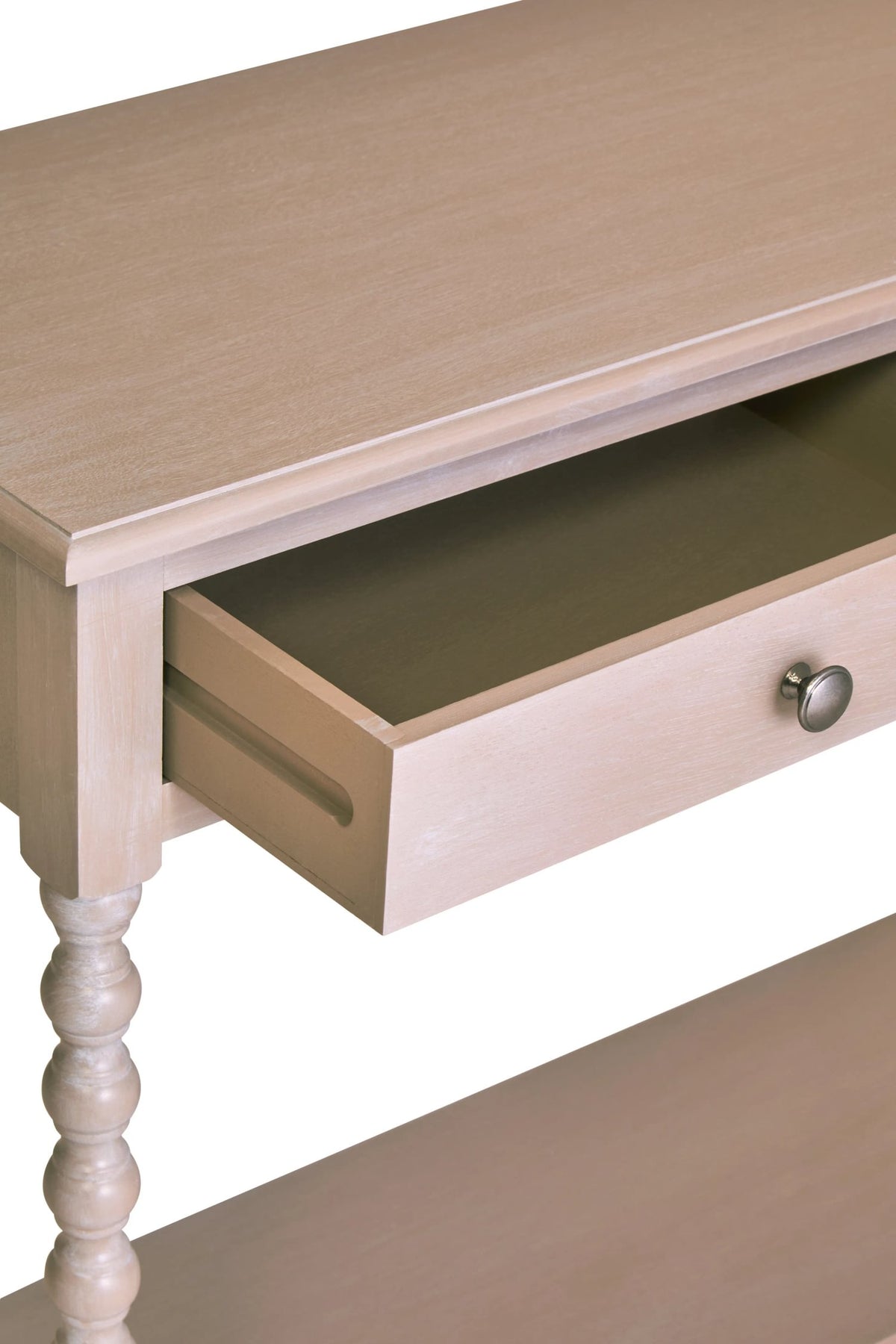 Savoy Two Drawer Bobble Detail Wooden Console Table