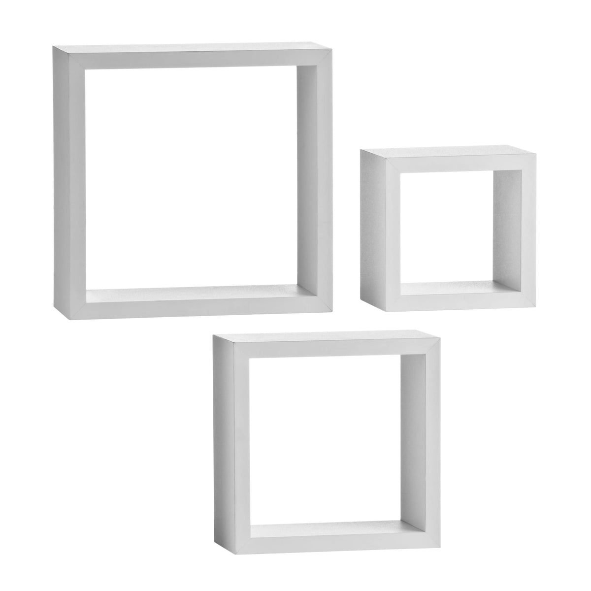 Burford Set of Three Wall Cubes #colour_white