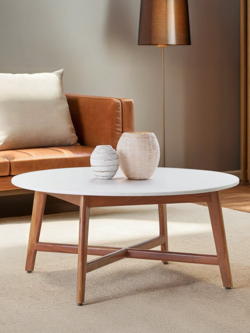 Richmond White Marble Coffee Table