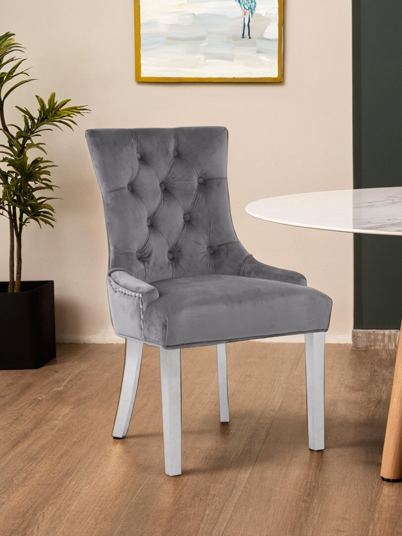 Notting Grey Velvet Dining Chair