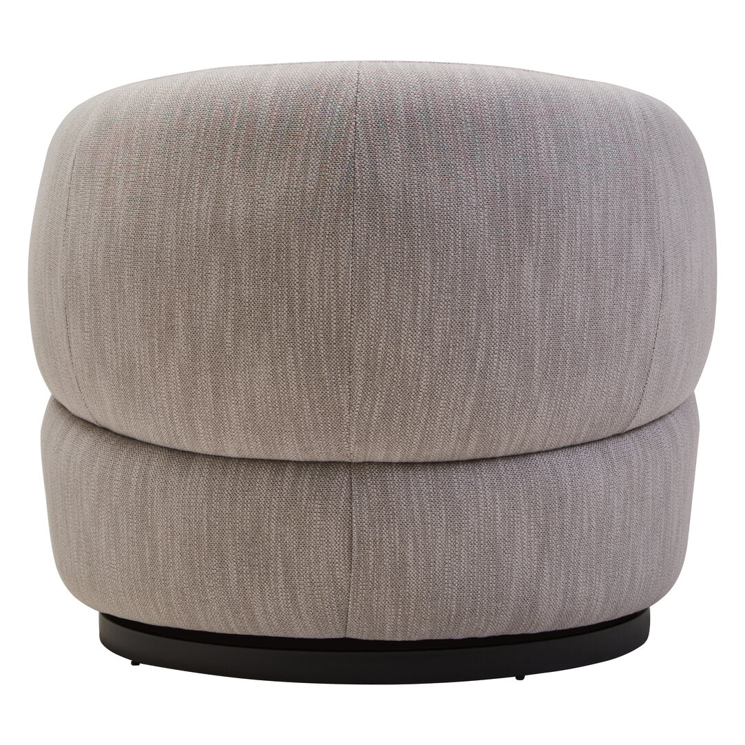 Lincoln Textured Grey Curved Swivel Chair