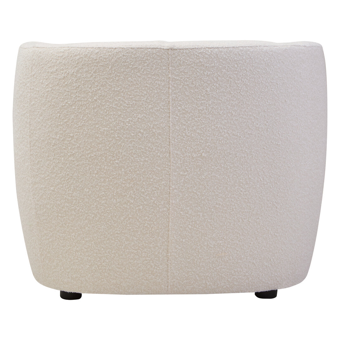 Bath Textured Cream Curved Chair