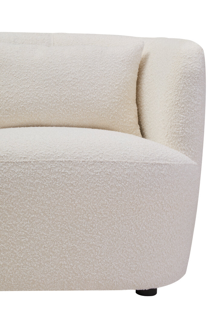 Bath Textured Cream Curved Chair