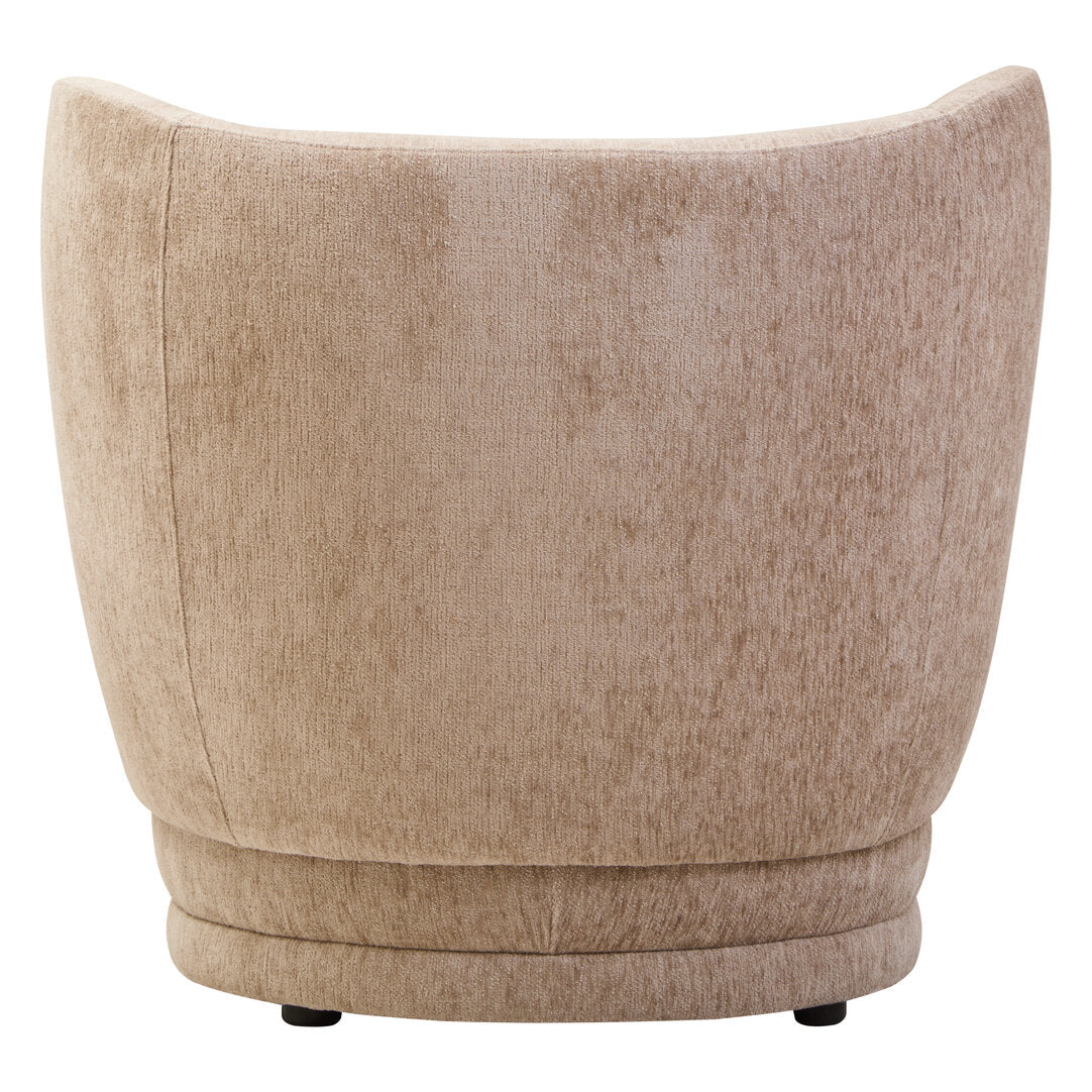 Harrogate Deep Stone Chenille Curved Chair