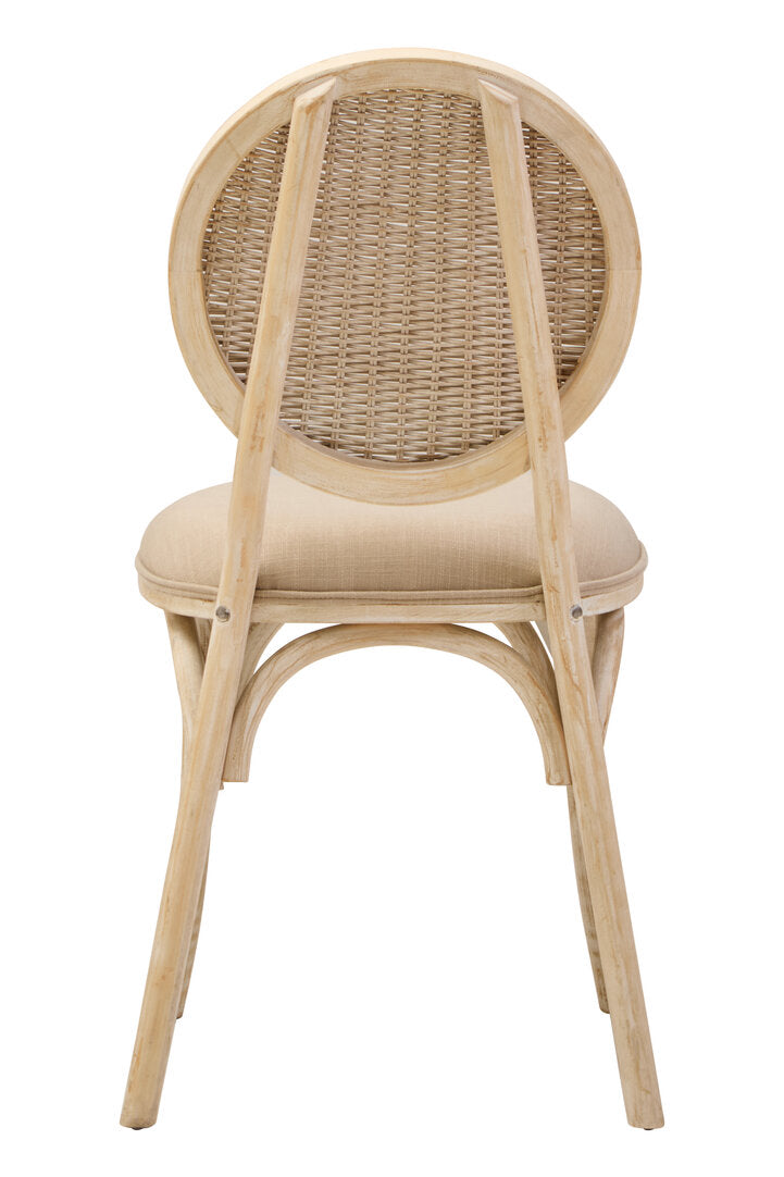 Stirling White Wash Elm Wood Dining Chair