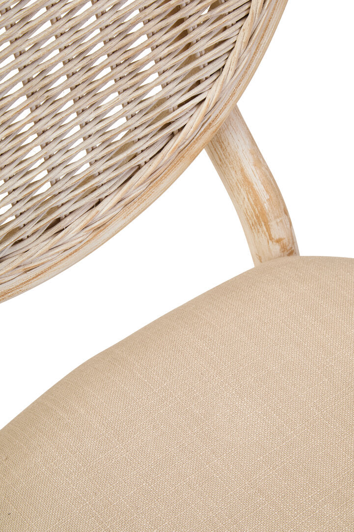 Stirling White Wash Elm Wood Dining Chair