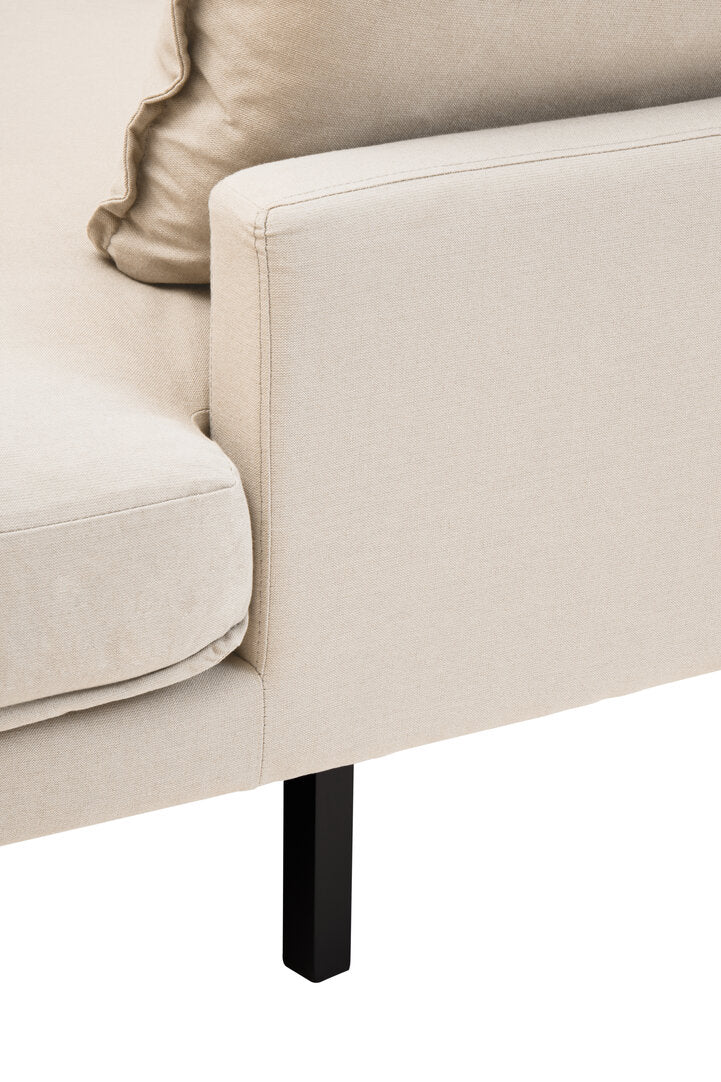 Savannah Cream Three Seat Right Chaise Sofa