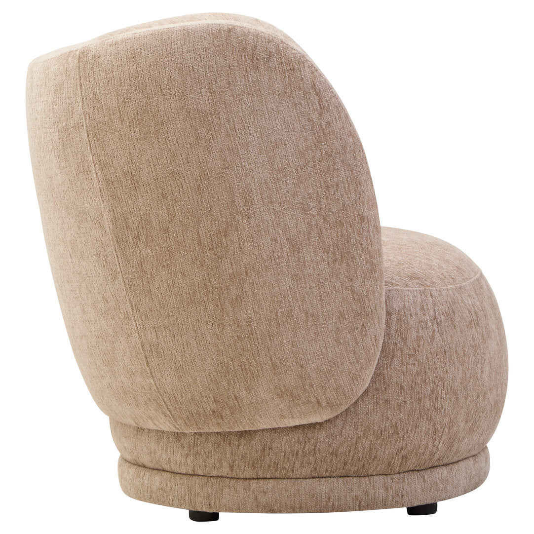 Harrogate Deep Stone Chenille Curved Chair