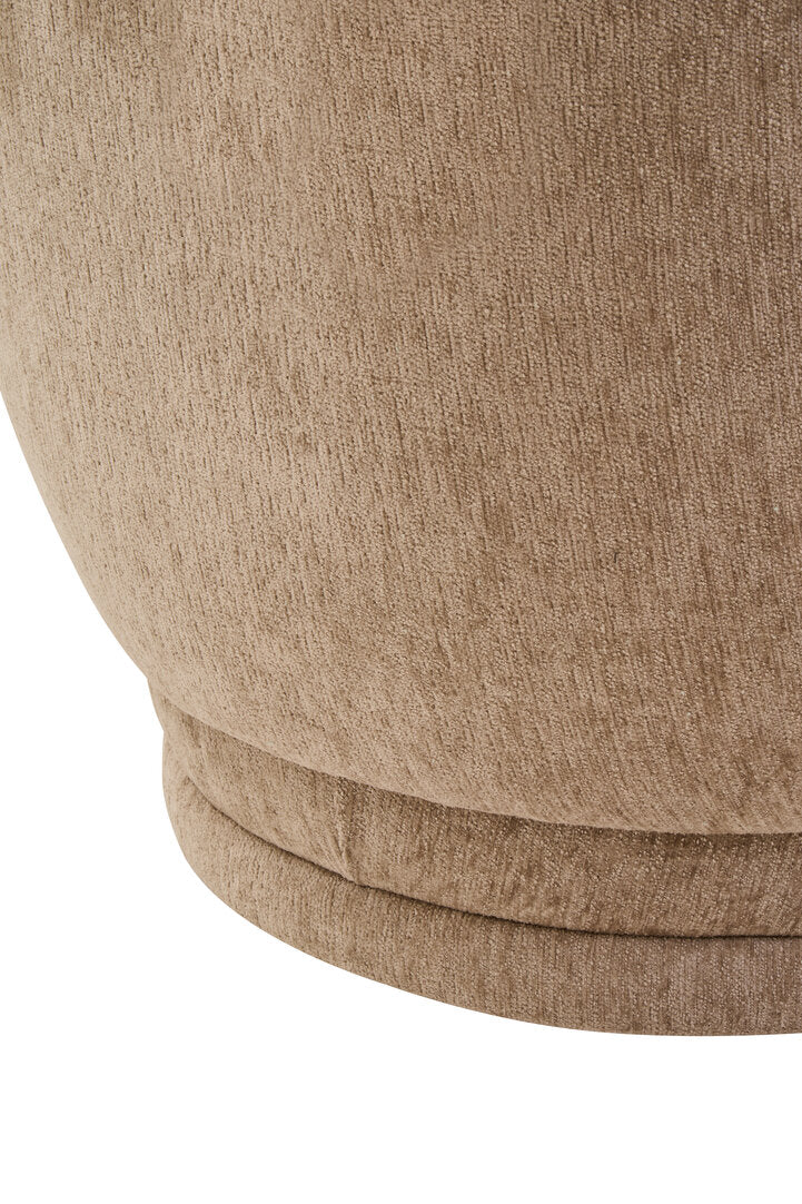 Harrogate Deep Stone Chenille Curved Chair