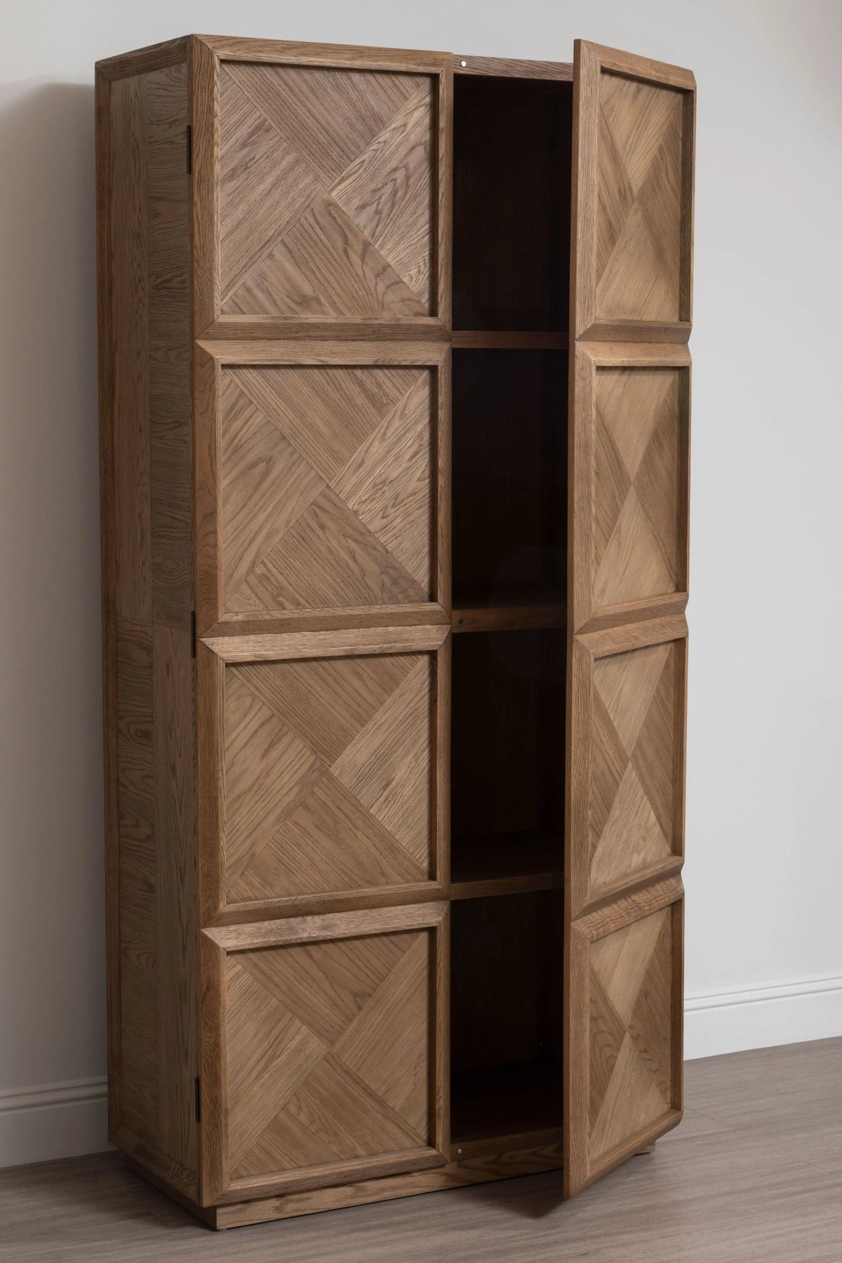 Kensington Natural Oak Wood Tall Cabinet