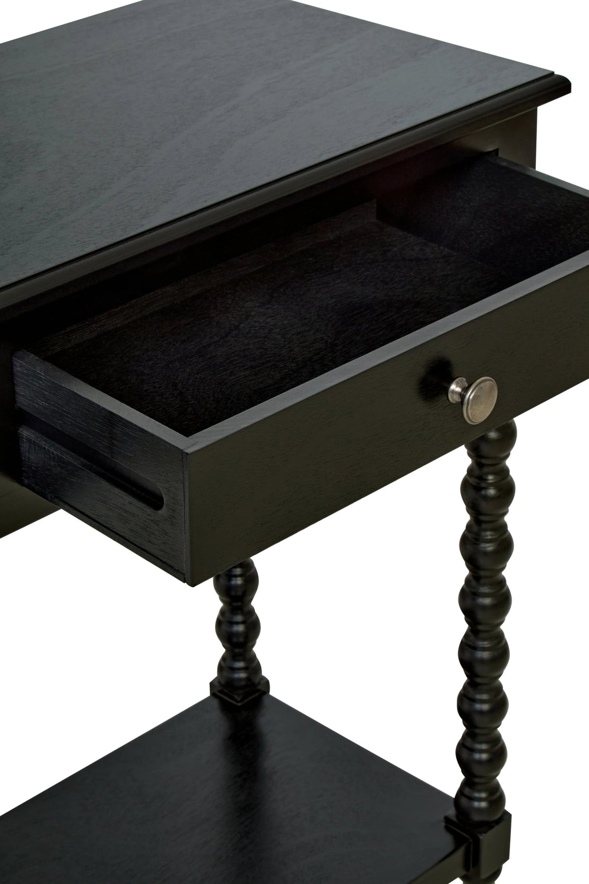 Savoy Two Drawer Bobble Detail Wooden Console Table