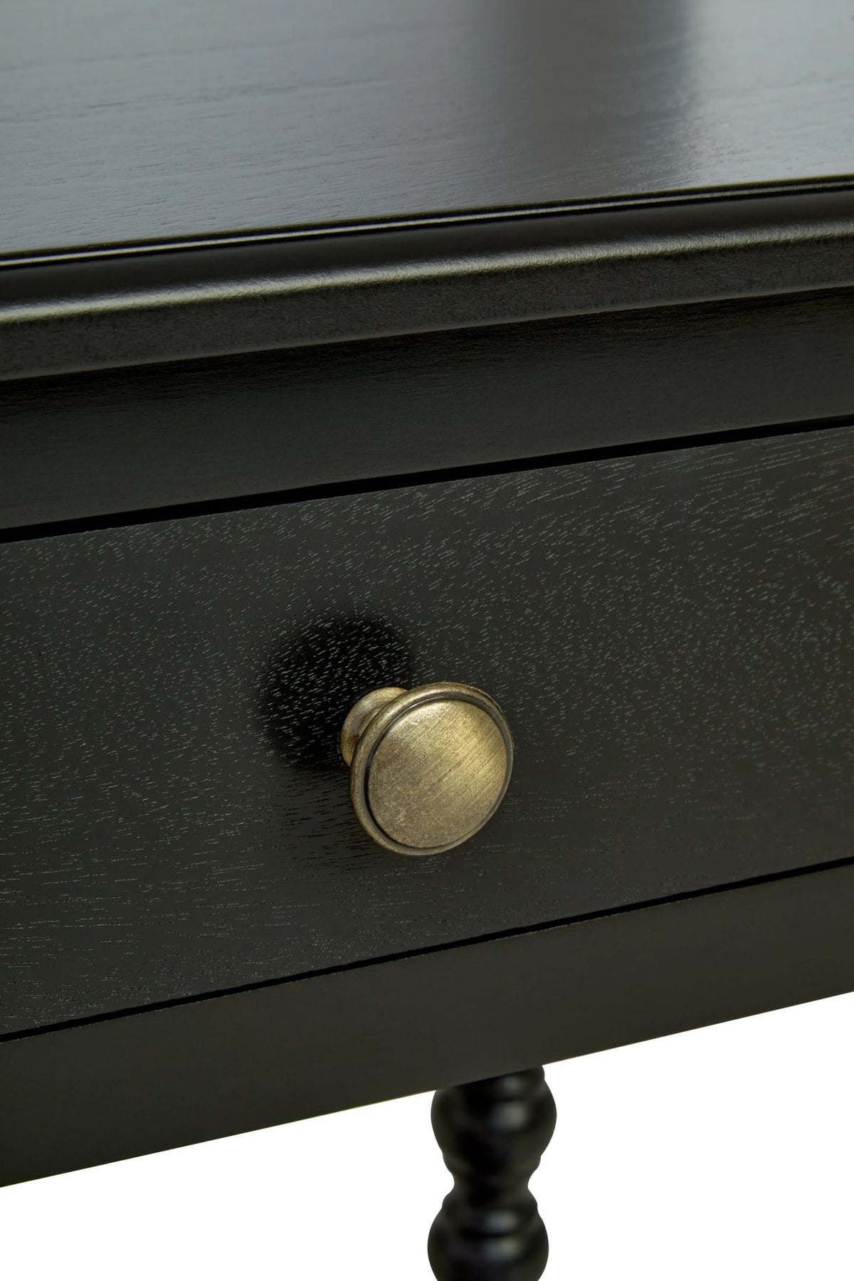 Savoy Two Drawer Bobble Detail Wooden Console Table